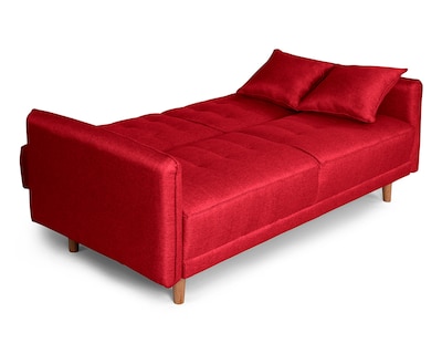 Foto 3 | Sofá Cama Makora Prince Rojo con Tecnología Beehive Airflex Foam