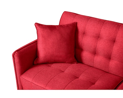 Foto 4 | Sofá Cama Makora Prince Rojo con Tecnología Beehive Airflex Foam