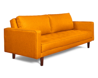 Foto 3 | Sofá Cama Makora Salim Mostaza con Tecnología Beehive Airflex Foam