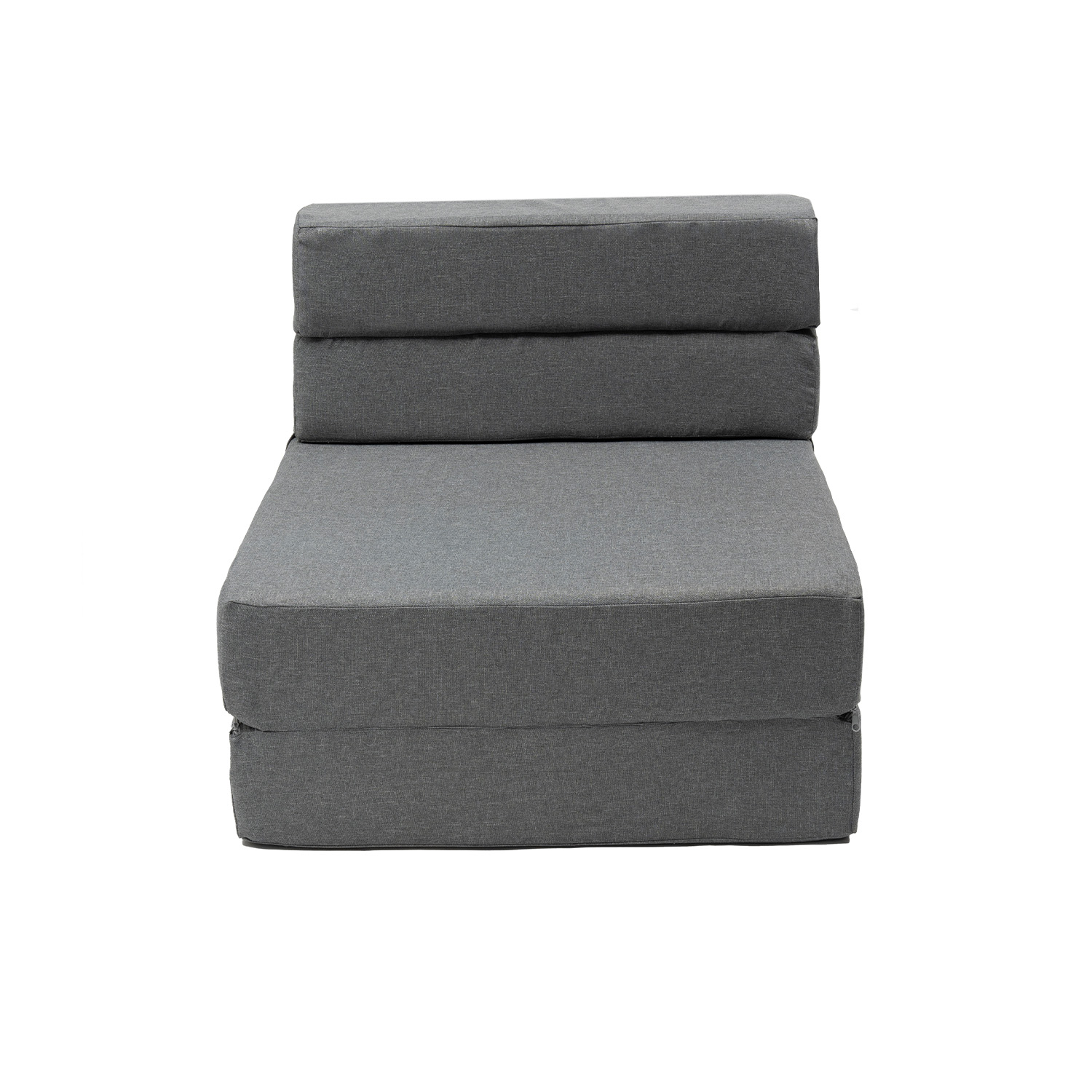 Foto 2 pulgar | Sofá Cama Memory Foam Individual  Plegable Gris