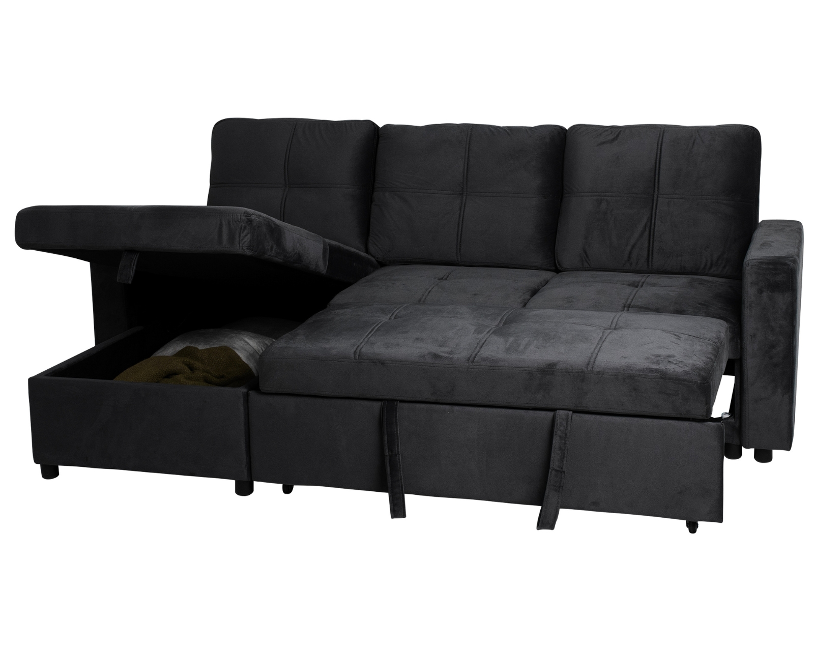 Sofá Cama Tribeca Gris Oxford Velvet