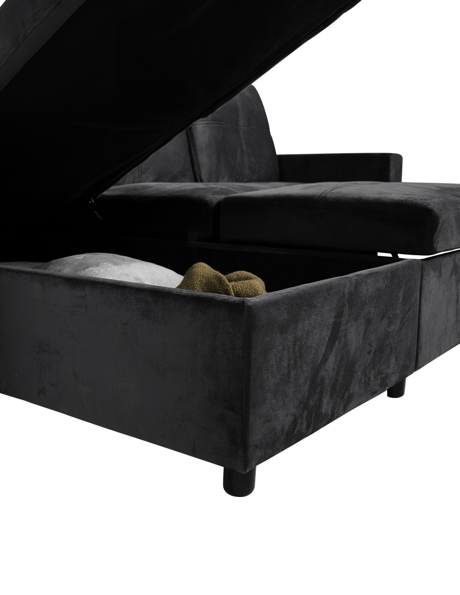 Foto 3 pulgar | Sofá Cama Tribeca Gris Oxford Velvet