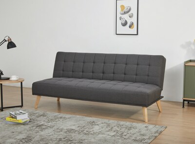 Foto 7 | Sofá Cama Futón Queen Eke Life Home Gris