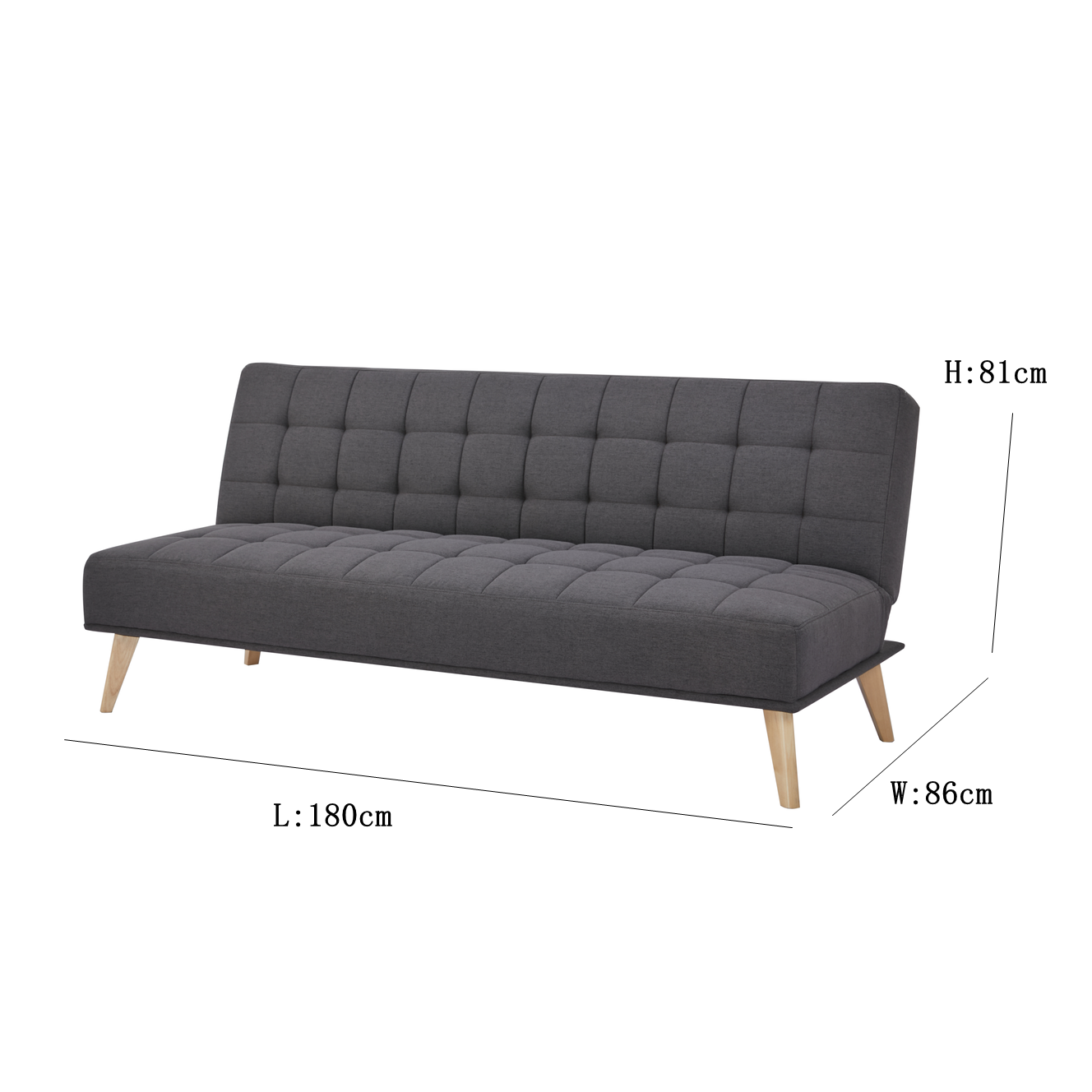 Foto 9 pulgar | Sofá Cama Futón Queen Eke Life Home Gris