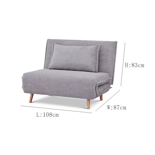 Foto 8 | Sofá cama Futón Individual Eke Life Home Gris
