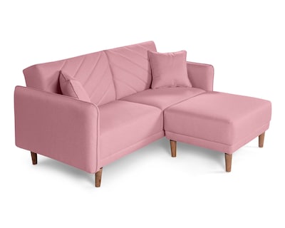 Foto 3 | Sala Modular Sofá Cama Reversible de Lino Rosa Ritz