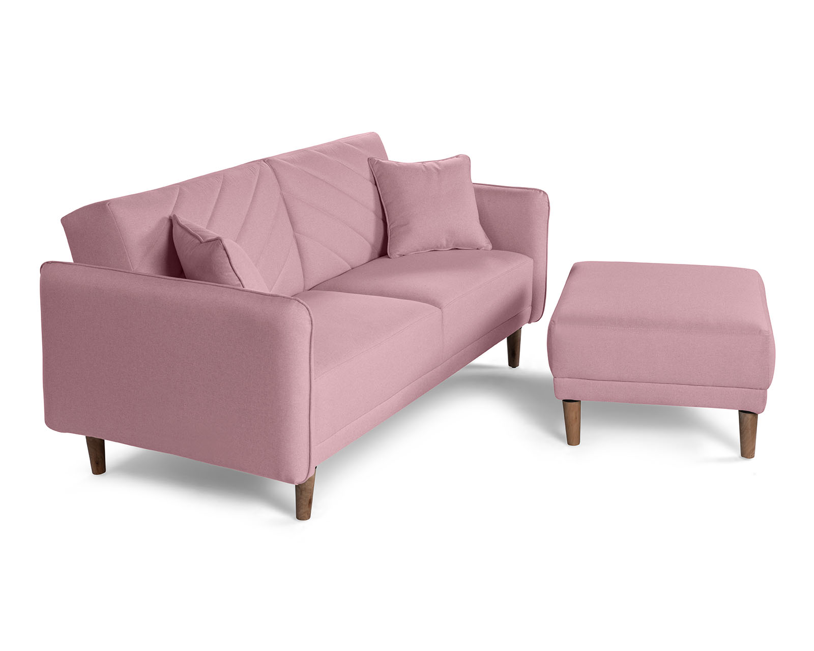 Foto 5 pulgar | Sala Modular Sofá Cama Reversible de Lino Rosa Ritz