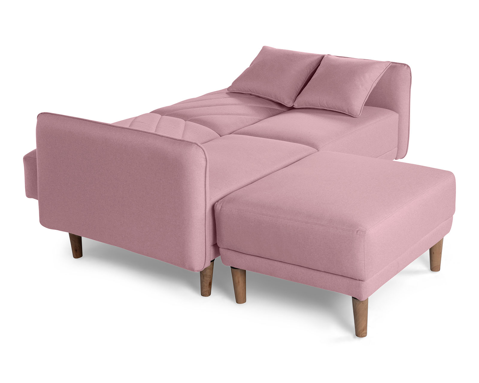 Foto 6 pulgar | Sala Modular Sofá Cama Reversible de Lino Rosa Ritz