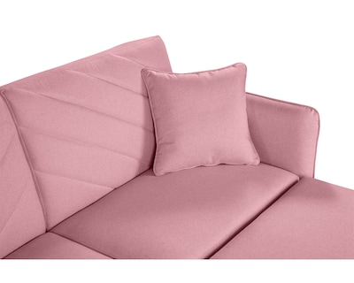 Foto 6 | Sala Modular Sofá Cama Reversible de Lino Rosa Ritz