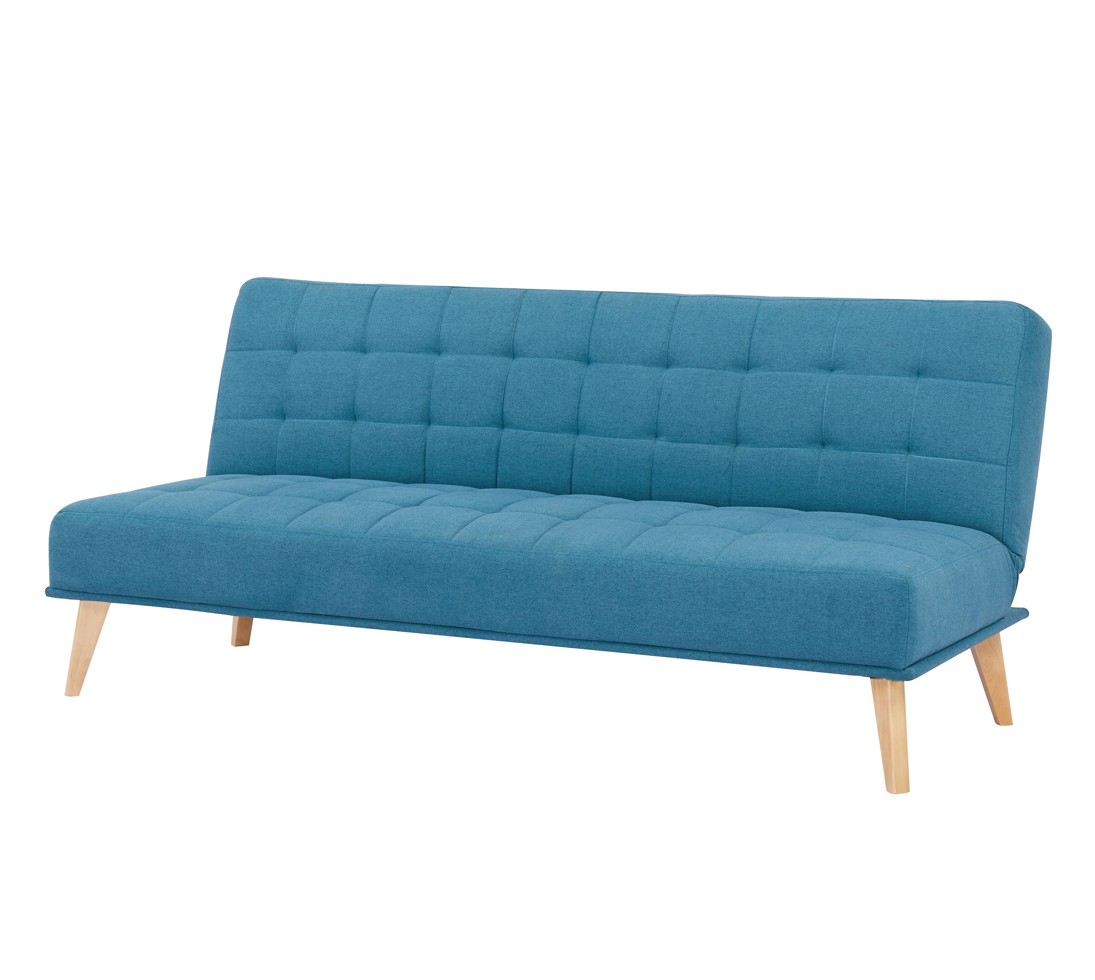 Sofá Cama Futón Sillón Sala Reclinable Acolchonado Queen Eke color Azul