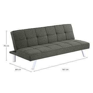 Foto 5 | Sofa Cama Berlin Tela Gris