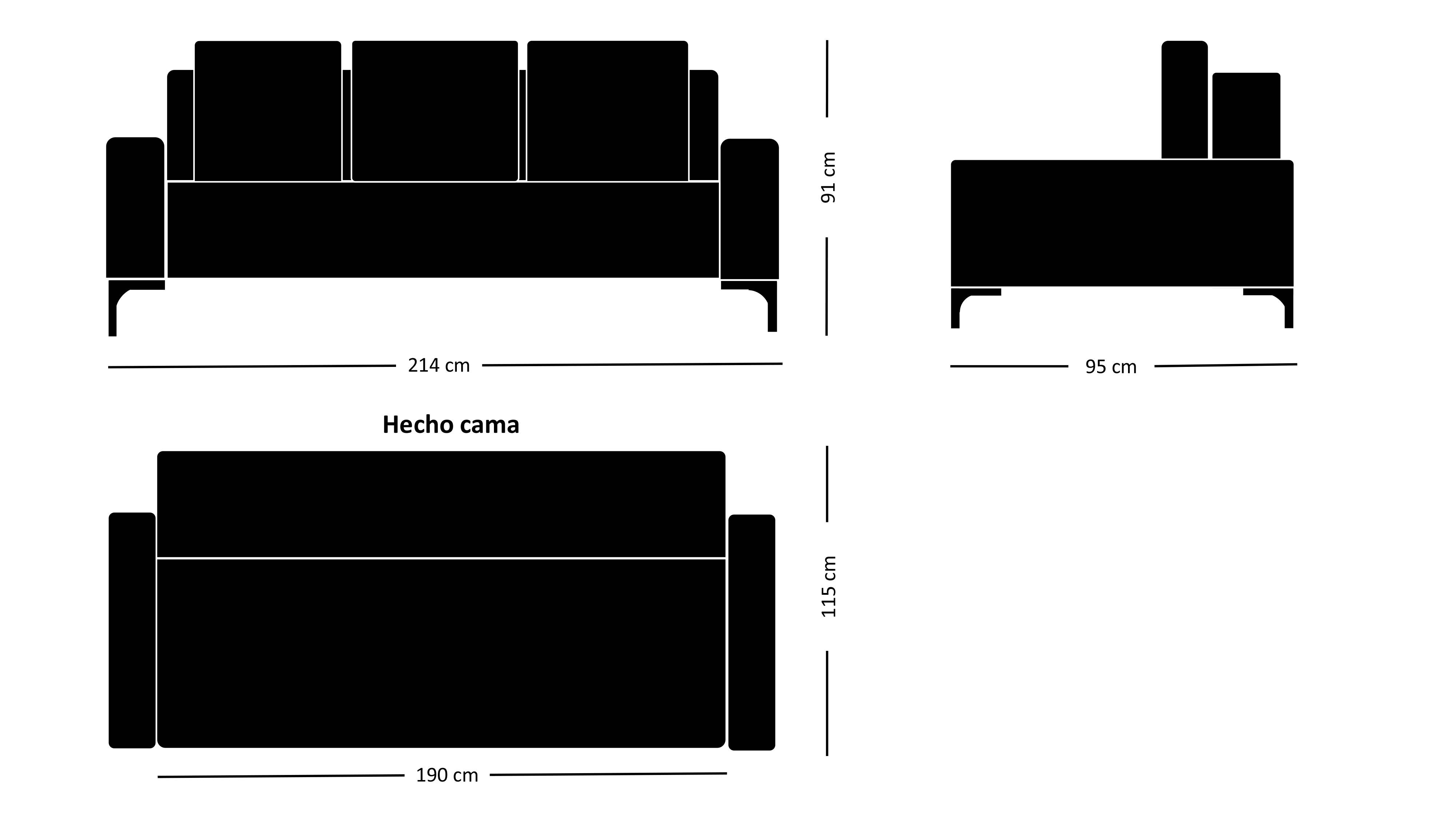 Foto 7 pulgar | Sofá Cama Moblecasa Futon K