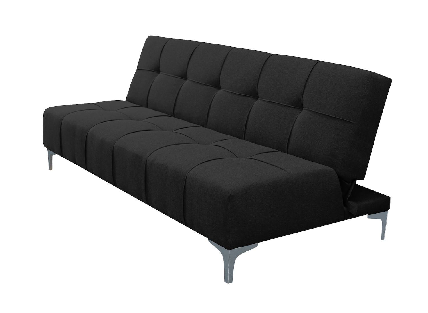 Sofa Cama Reclinable El Bazar Store New York Negro , Futon 3 Posiciones, Sala, Love Seat