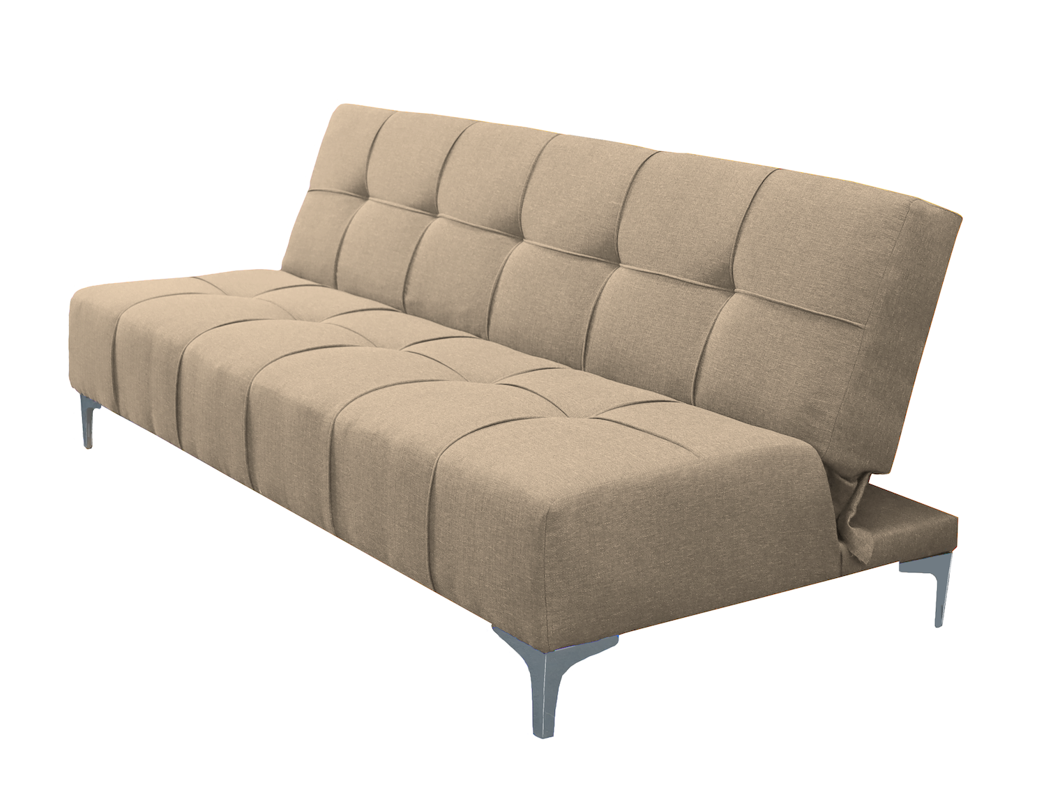 Foto 2 pulgar | Sofa Cama Reclinable El Bazar Store New York Beige , Futon 3 Posiciones, Sala, Love Seat