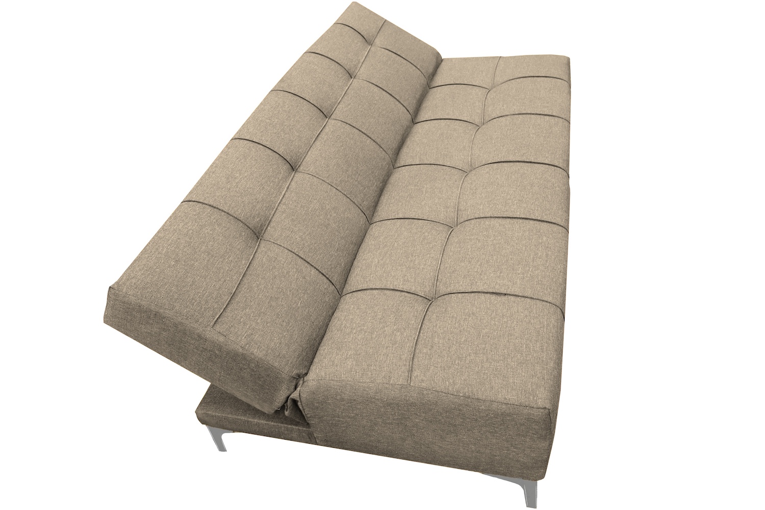 Foto 6 pulgar | Sofa Cama Reclinable El Bazar Store New York Beige , Futon 3 Posiciones, Sala, Love Seat