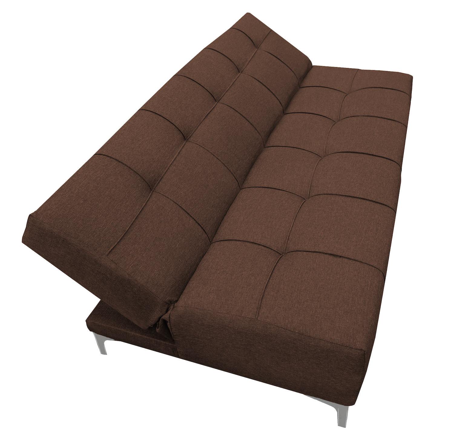 Foto 5 pulgar | Sofa Cama Reclinable El Bazar Store New York Chocolate , Futon 3 Posiciones, Sala, Love Seat