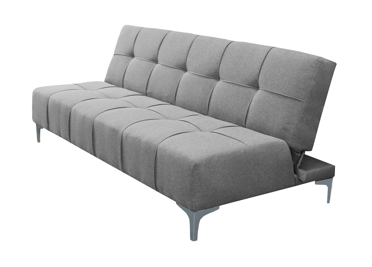 Foto 2 pulgar | Sofa Cama Reclinable El Bazar Store New York Gris Plata , Futon 3 Posiciones, Sala, Love Seat