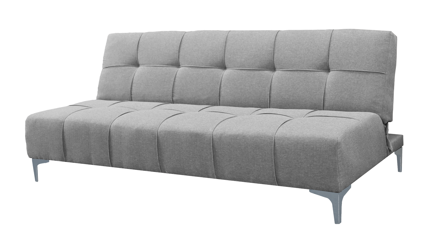 Foto 4 pulgar | Sofa Cama Reclinable El Bazar Store New York Gris Plata , Futon 3 Posiciones, Sala, Love Seat