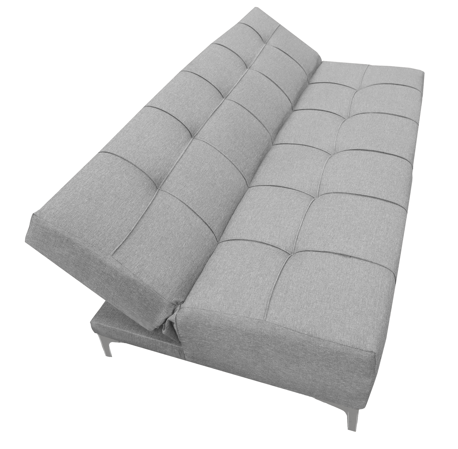 Foto 6 pulgar | Sofa Cama Reclinable El Bazar Store New York Gris Plata , Futon 3 Posiciones, Sala, Love Seat