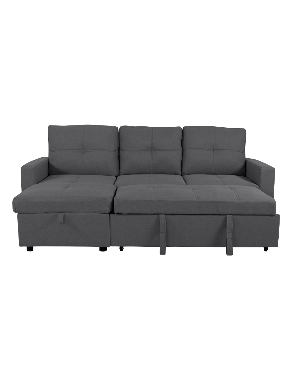 Foto 2 pulgar | Sofá Cama Easy Living Tribeca Gris con Almacenamiento