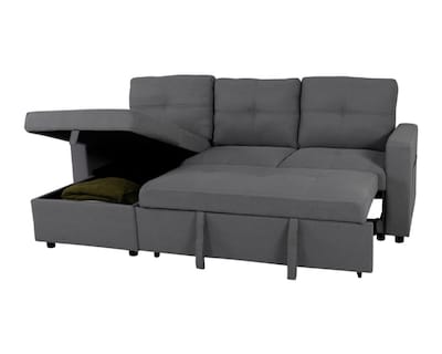 Foto 1 | Sofá Cama Easy Living Tribeca Gris con Almacenamiento