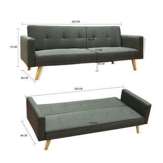 Foto 8 | Sofá Cama Plegable Iliosinnova Gris