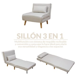 Foto 2 | Sofá Cama Plegable Ilios Innova Sc1066-bei Color Beige Individual