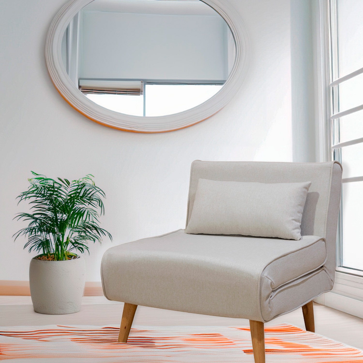 Foto 4 | Sofá Cama Plegable Ilios Innova Sc1066-bei Color Beige Individual