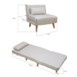 Foto 8 | Sofá Cama Plegable Ilios Innova Sc1066-bei Color Beige Individual