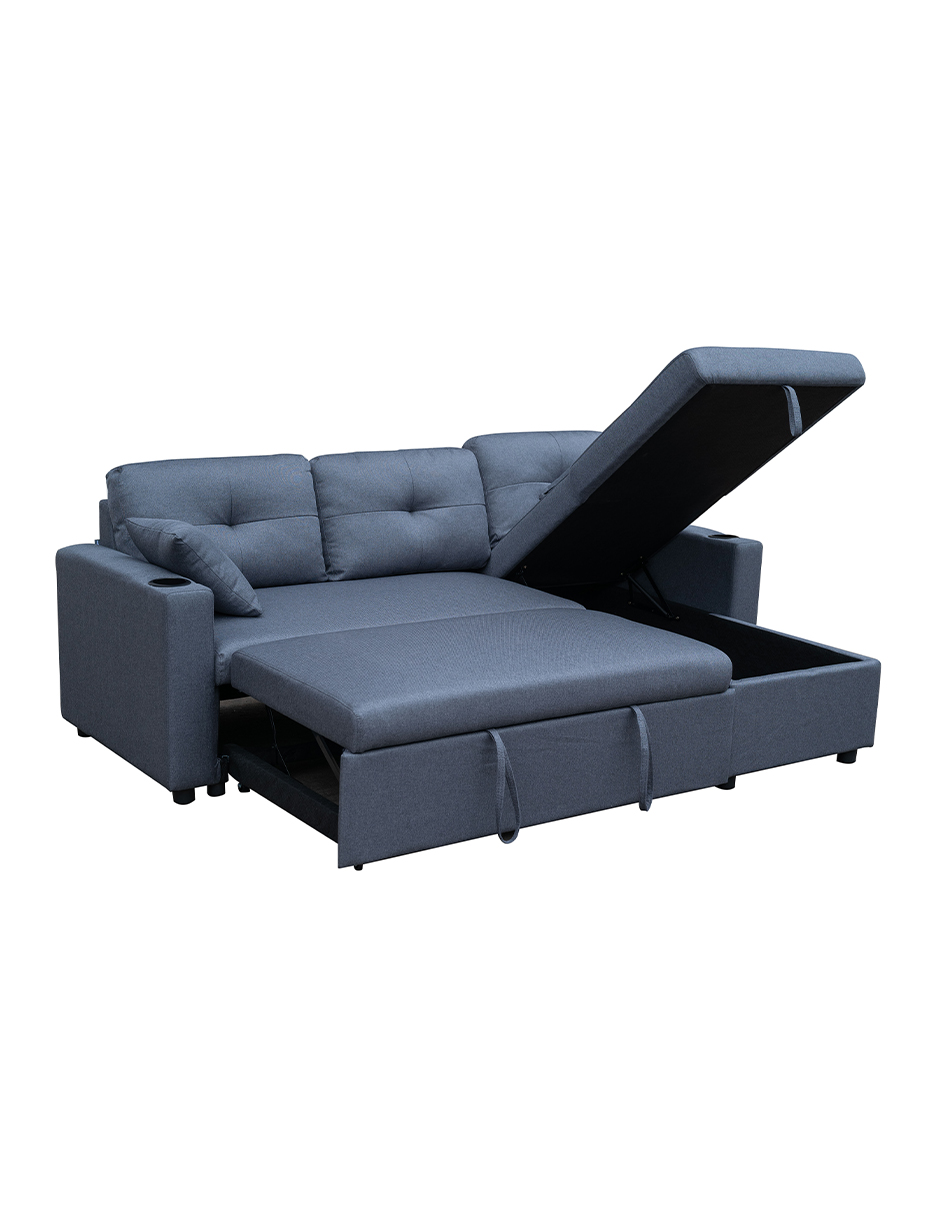 Sofá Cama Con Almacenamiento Wayfair Gris Oscuro