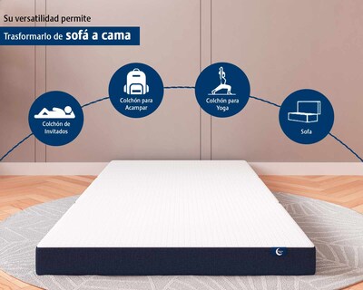 Foto 6 | Memory Dream Colchón Plegable Con Espuma De Alta Densidad , Ideal Para Invitados ,yoga Camping