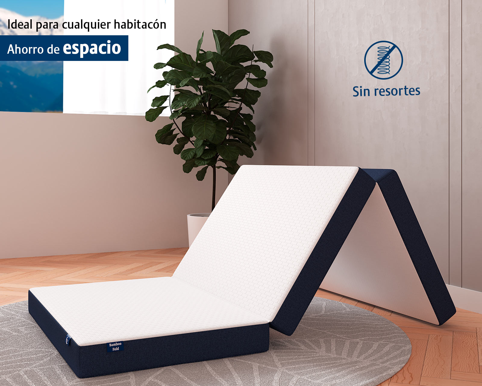 Foto 8 | Memory Dream Colchón Plegable Con Espuma De Alta Densidad , Ideal Para Invitados ,yoga Camping