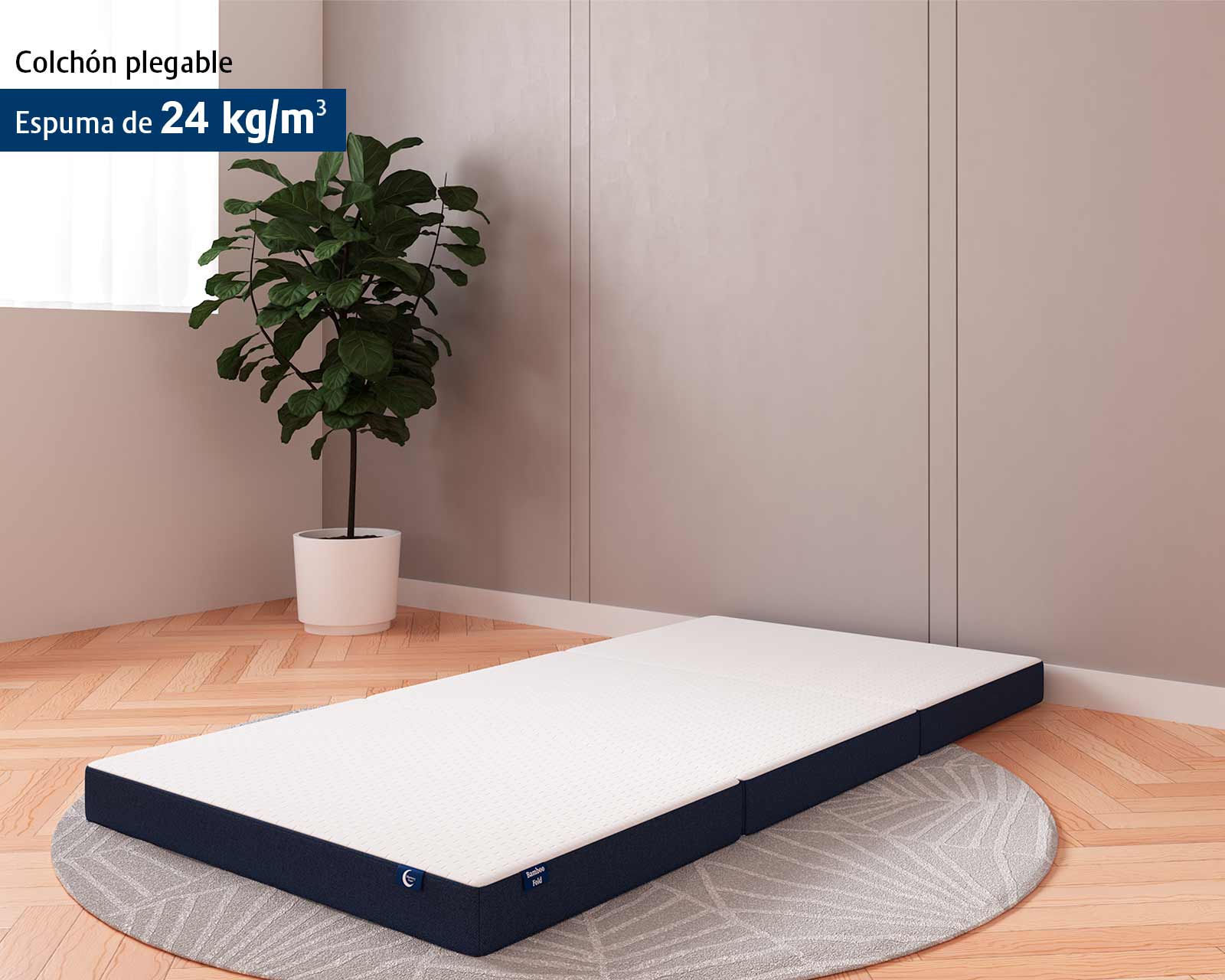 Foto 2 | Memory Dream Colchón Plegable Con Espuma De Alta Densidad , Ideal Para Invitados ,yoga Camping 120*190