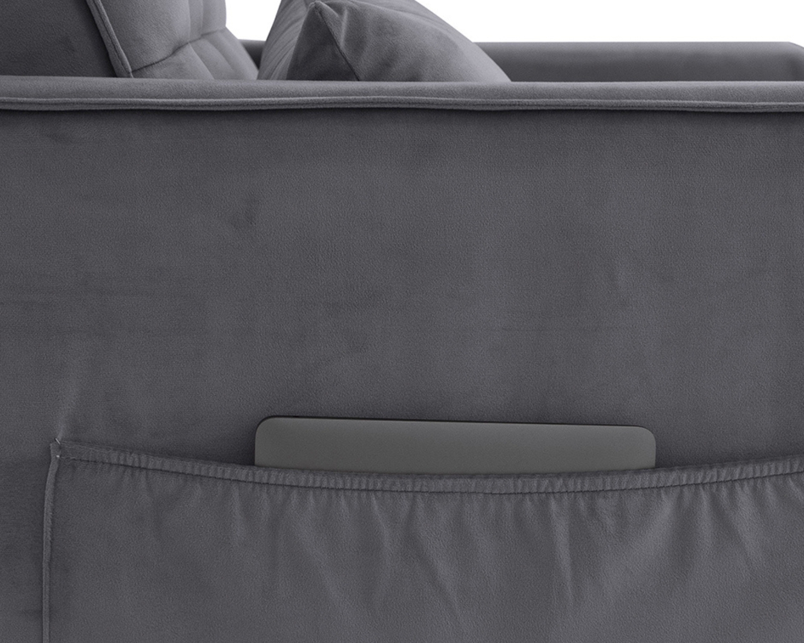 Foto 7 pulgar | Sofá Cama Aslan Gris Oxford Velvet