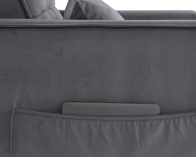 Foto 6 | Sofá Cama Aslan Gris Oxford Velvet