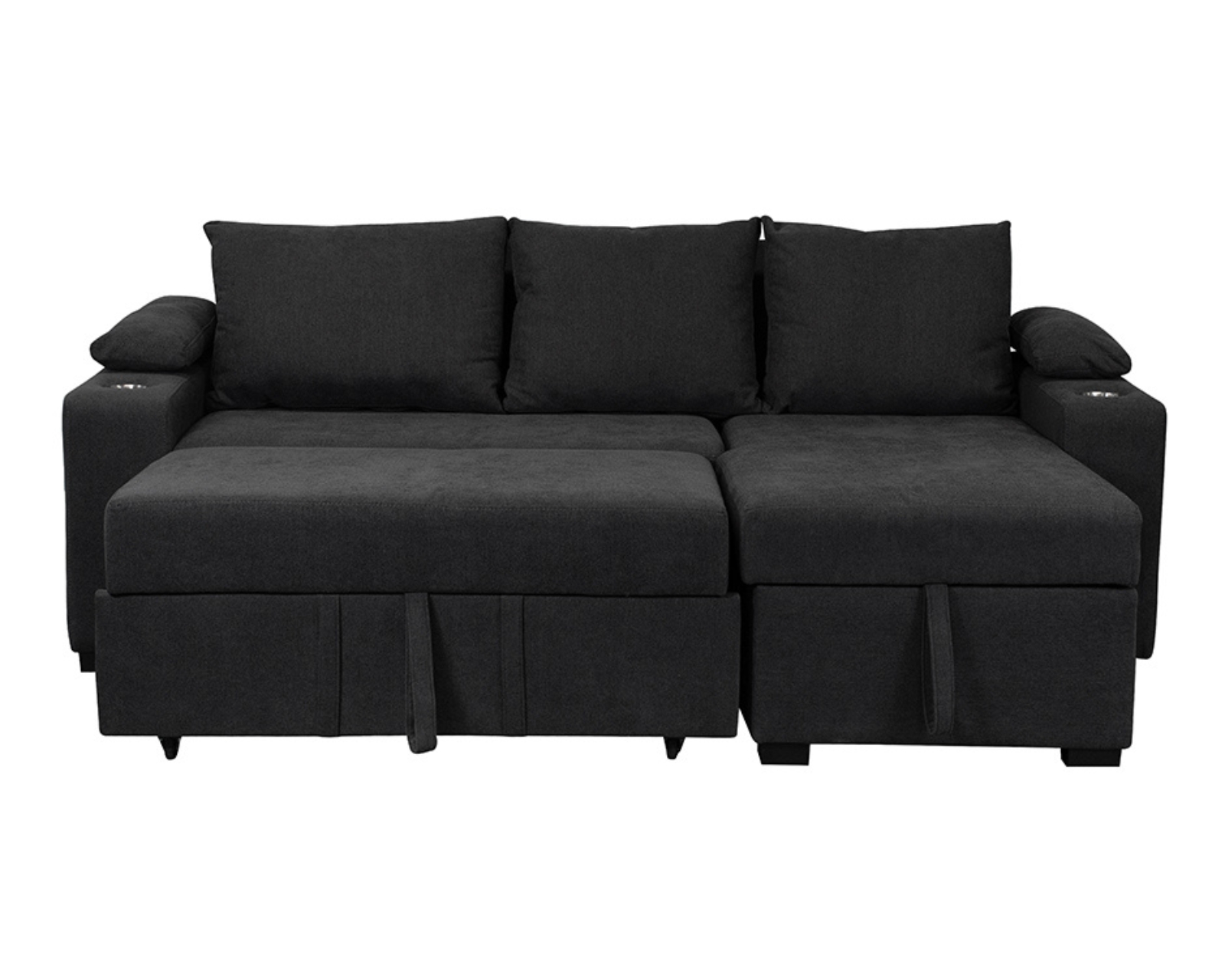 Foto 4 pulgar | Sofá Cama Norman Derecha Gris Oxford