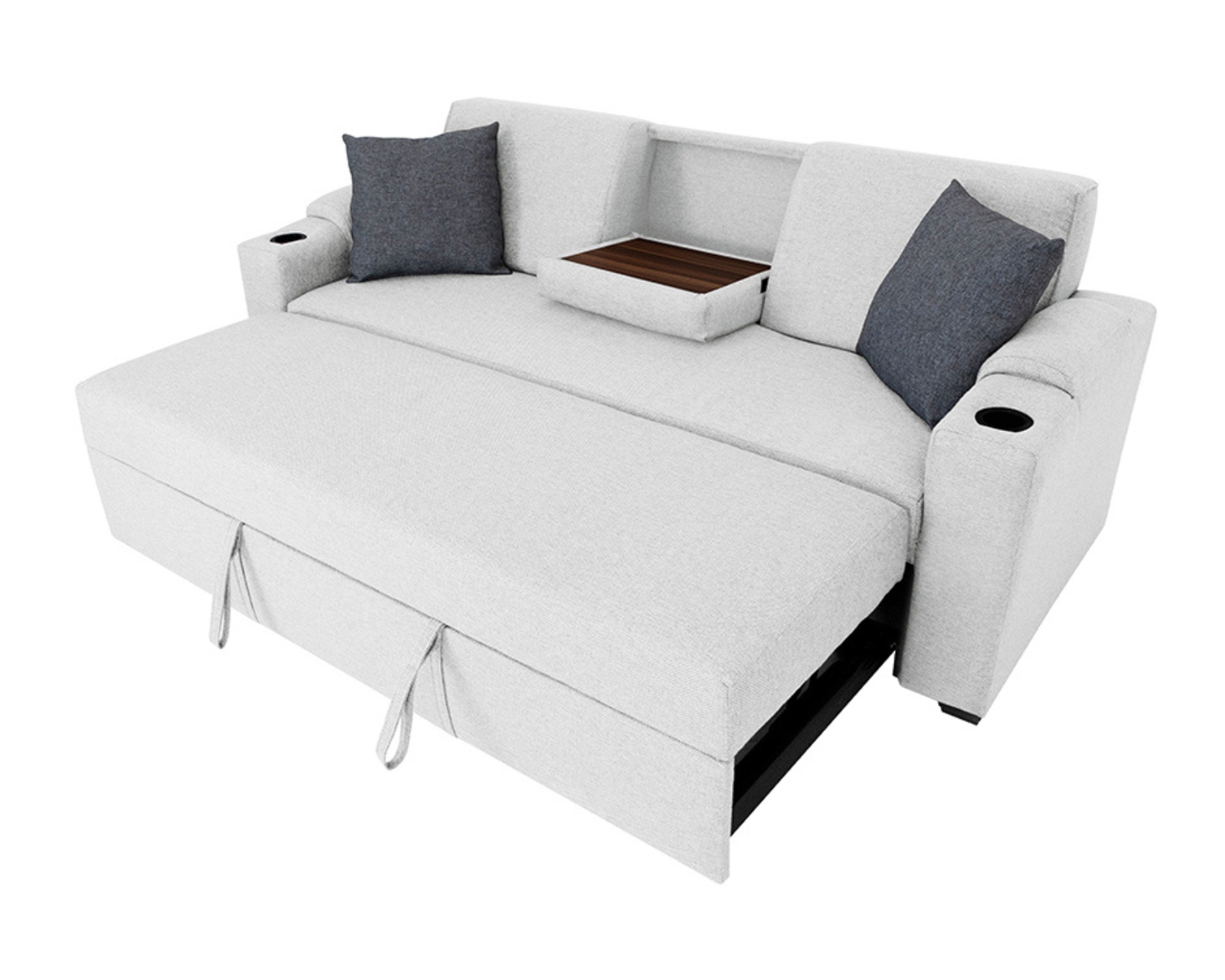 Foto 1 | Sofá Cama Milán Gris Claro
