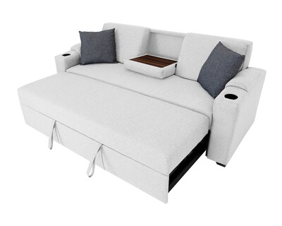 Foto 1 | Sofá Cama Milán Gris Claro