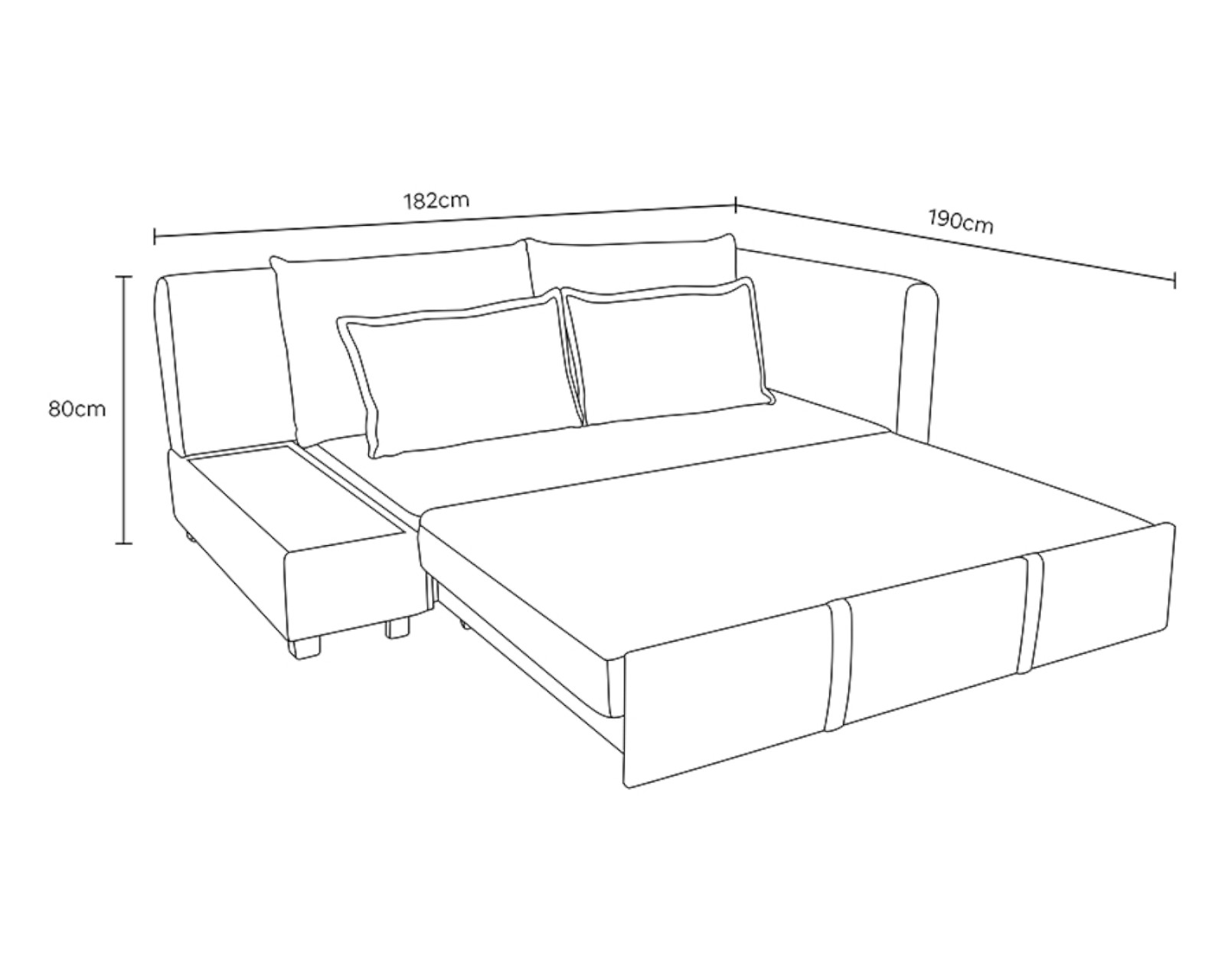 Foto 7 | Sofá Cama Luxor Beige