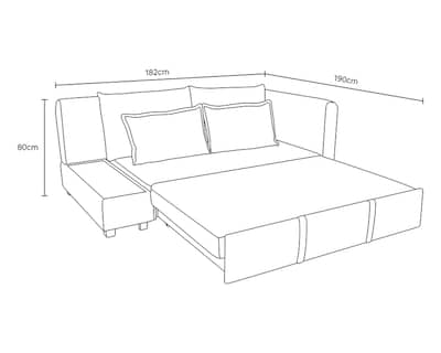 Foto 7 | Sofá Cama Luxor Beige