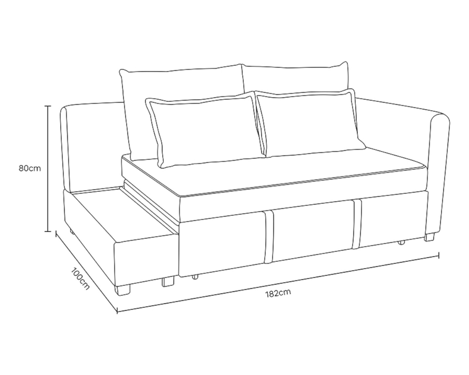 Foto 8 | Sofá Cama Luxor Beige