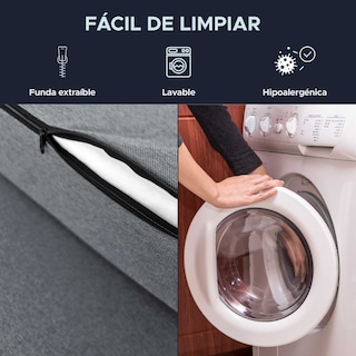 Foto 5 | Sofá Cama Individual 3 En 1 Sky Care Color Gris
