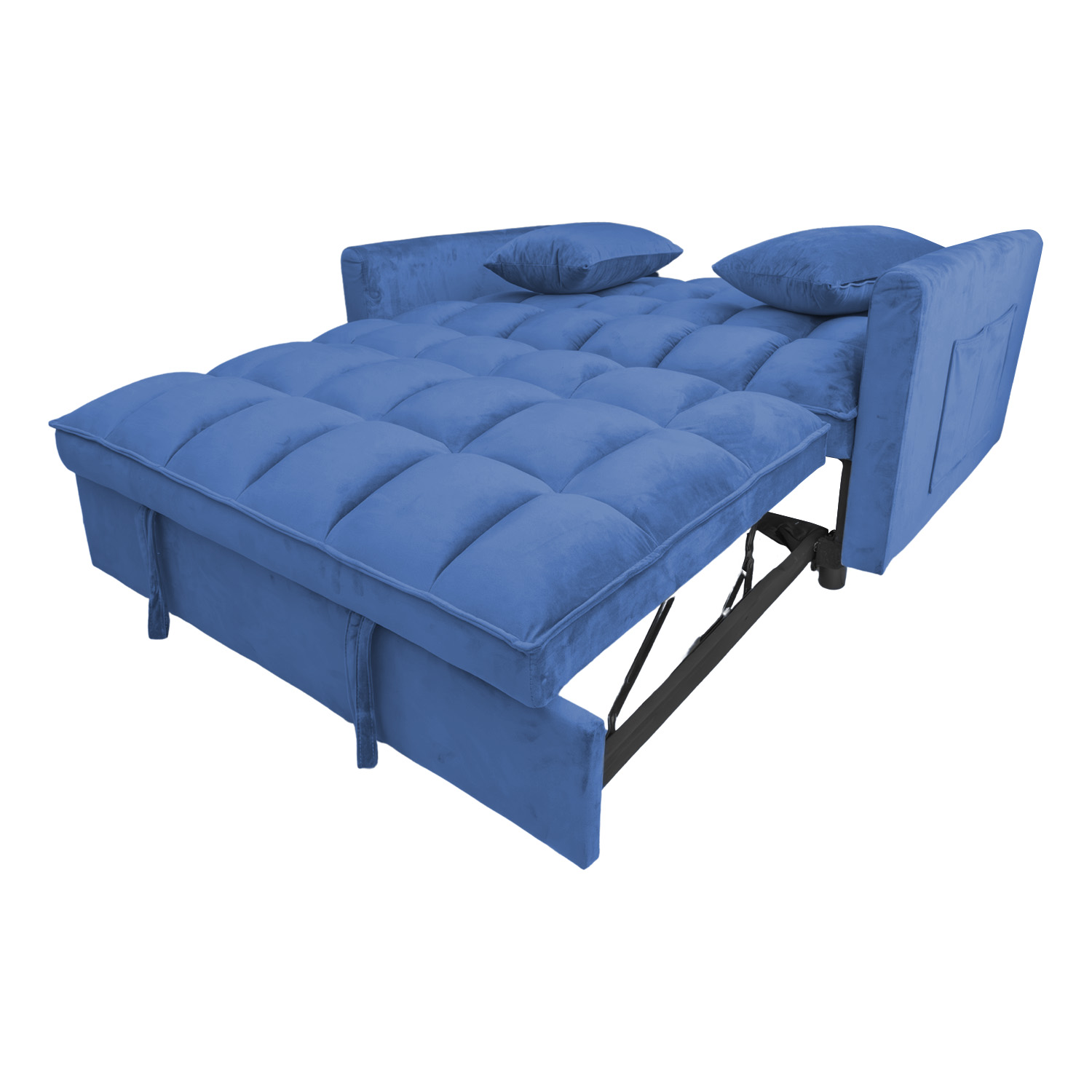 Foto 3 pulgar | Sofá Cama Reclinable Convertible Bossa Anders Azul