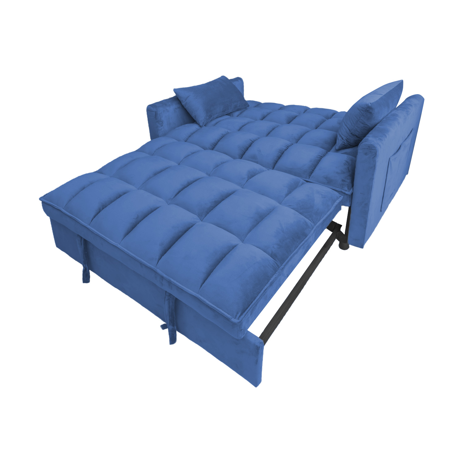 Foto 4 pulgar | Sofá Cama Reclinable Convertible Bossa Anders Azul