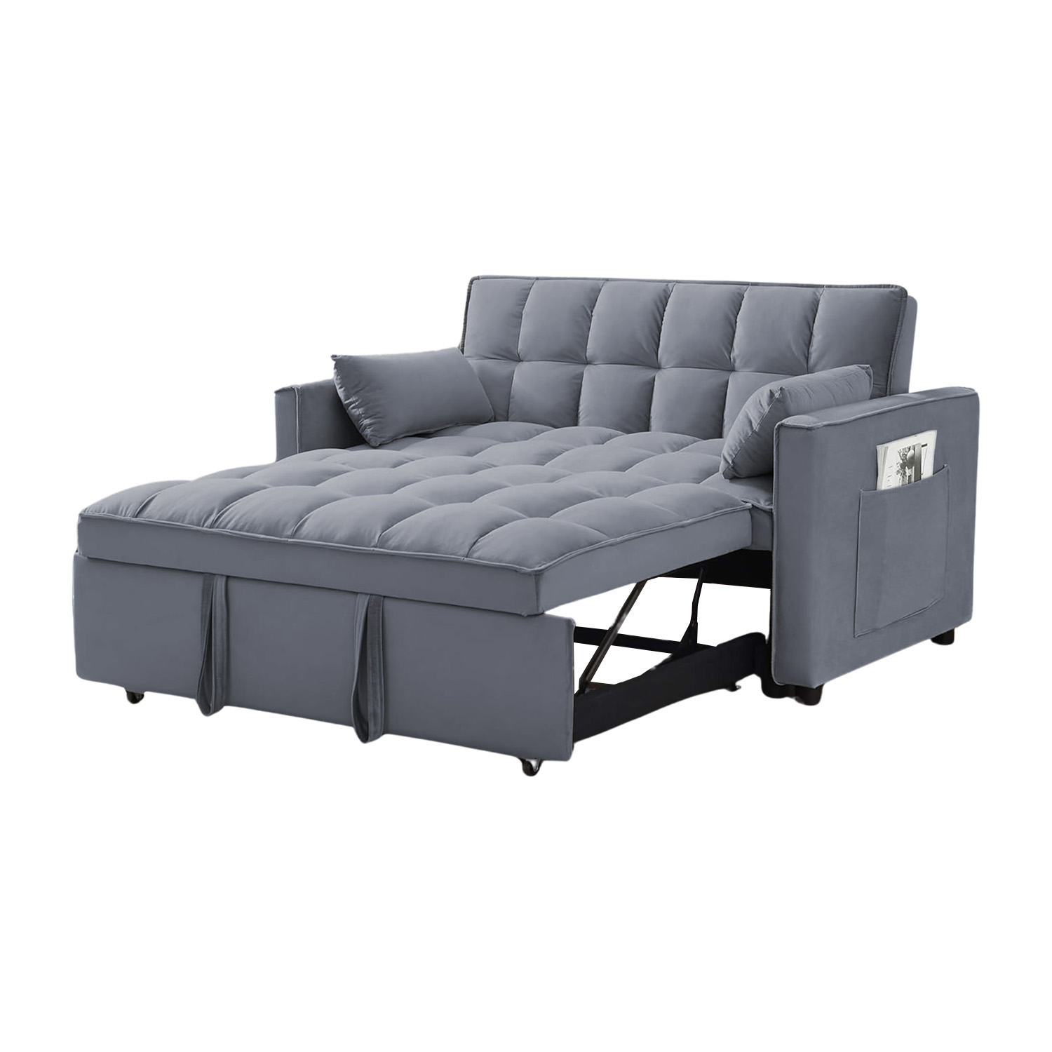 Foto 2 pulgar | Sofá Cama Reclinable Convertible Bossa Anders Gris