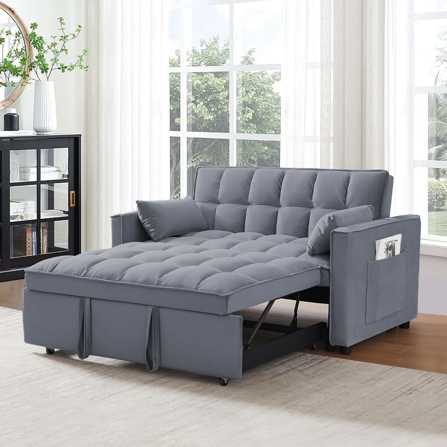 Foto 8 pulgar | Sofá Cama Reclinable Convertible Bossa Anders Gris