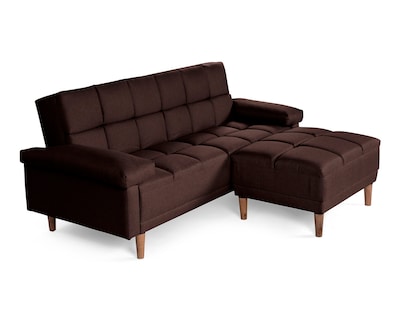 Foto 3 | Sala Modular Sofá Cama Reversible de Lino Chocolate Eros Makora