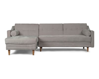 Foto 2 | Sala Modular Mondlak Gris Claro Makora Beehive Memory Foam Velvet