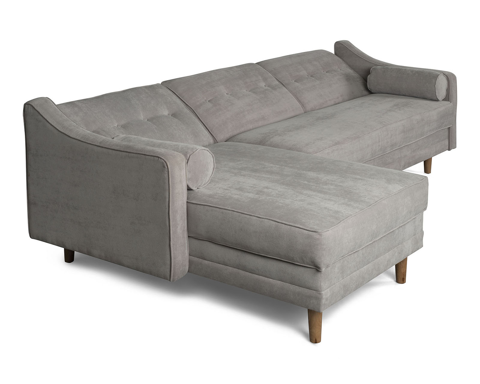 Foto 4 pulgar | Sala Modular Mondlak Gris Claro Makora Beehive Memory Foam Velvet