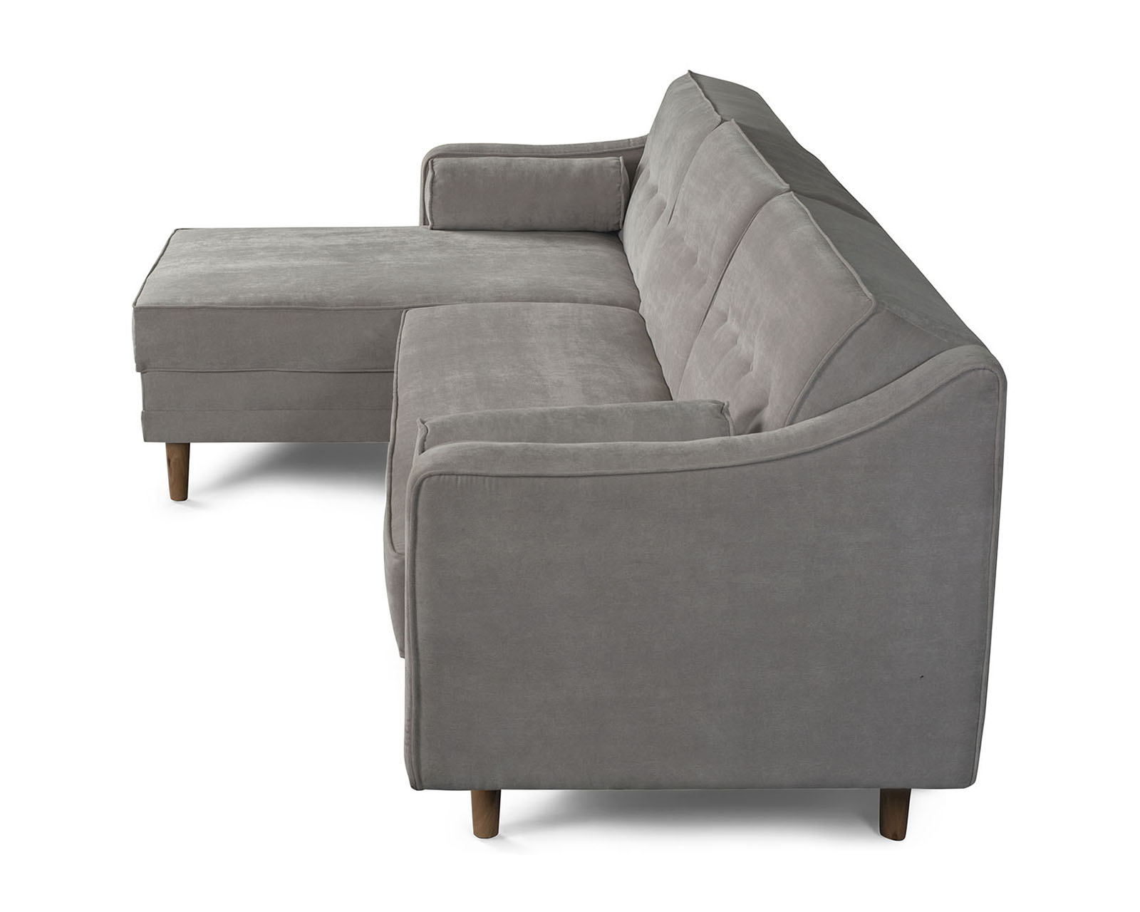 Foto 5 pulgar | Sala Modular Mondlak Gris Claro Makora Beehive Memory Foam Velvet